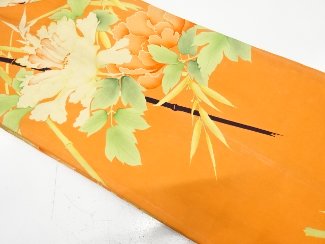 Japanese Kimono / Chirimen Kinsha Silk